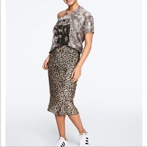Pink Victoria Secret Leopard Skirt